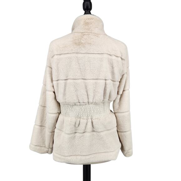 Cavalini Faux Fur Coat – Size Medium - Warm Soft Cozy Romantic Chic - Picture 4 of 7